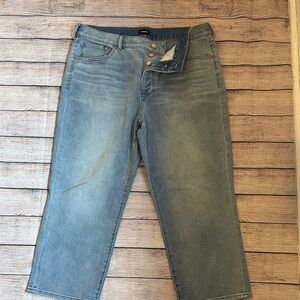 Express straight ankle jeans 16 short